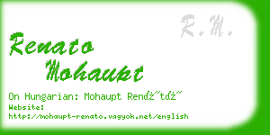 renato mohaupt business card